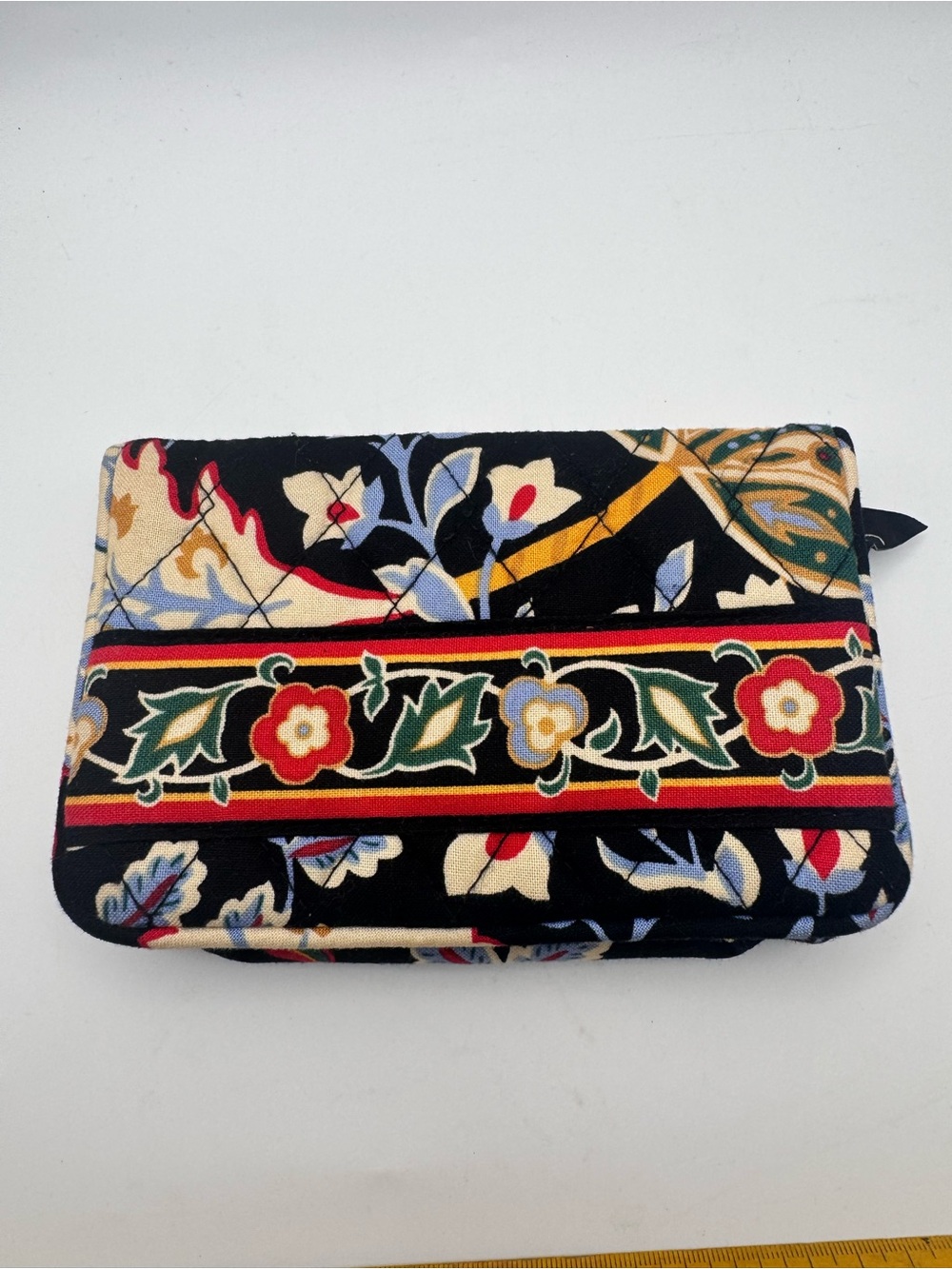 Vera Bradley Versailles Taxi Compact One For the Money Wallet Coins Cards Bills